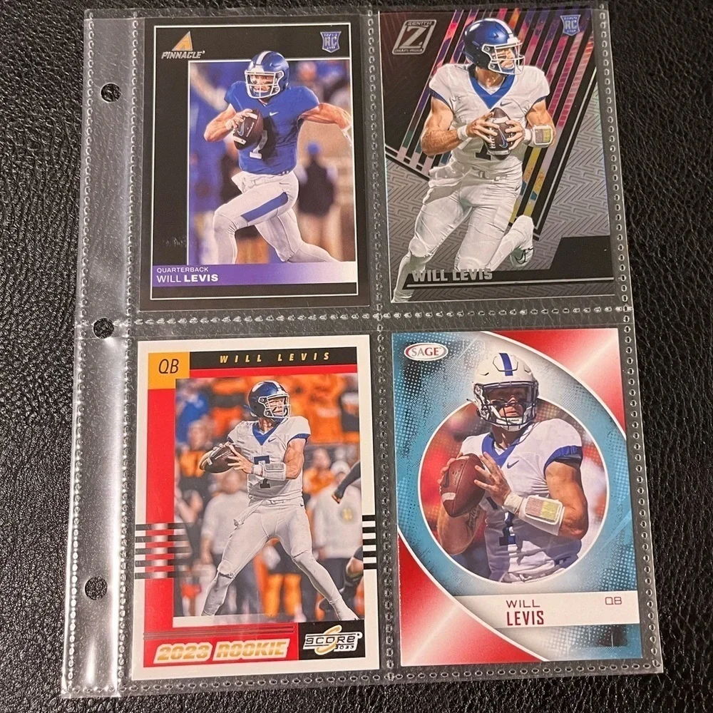 🏈 Will Levis, NFL Football Trading Cards Qty 4